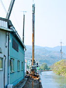 水路改修での事例（和歌山県、圧入施工2）